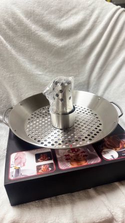 Minteem Beer Can Chicken Roaster Pan Stainless Steel BBQ Grill & Oven – New in Box