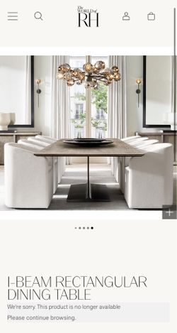 RH Dining Table