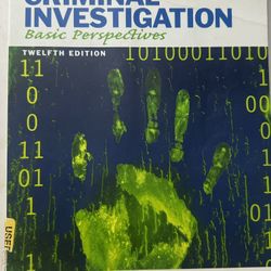 Criminal Investigation Basic Perspectives 12th Edition