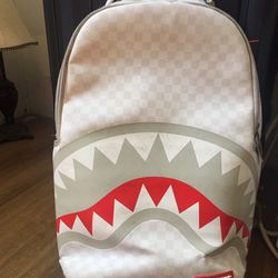 bape backpack white