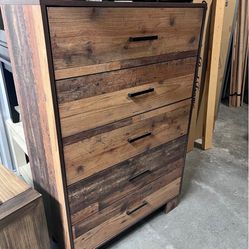 Tall Wood Dresser 