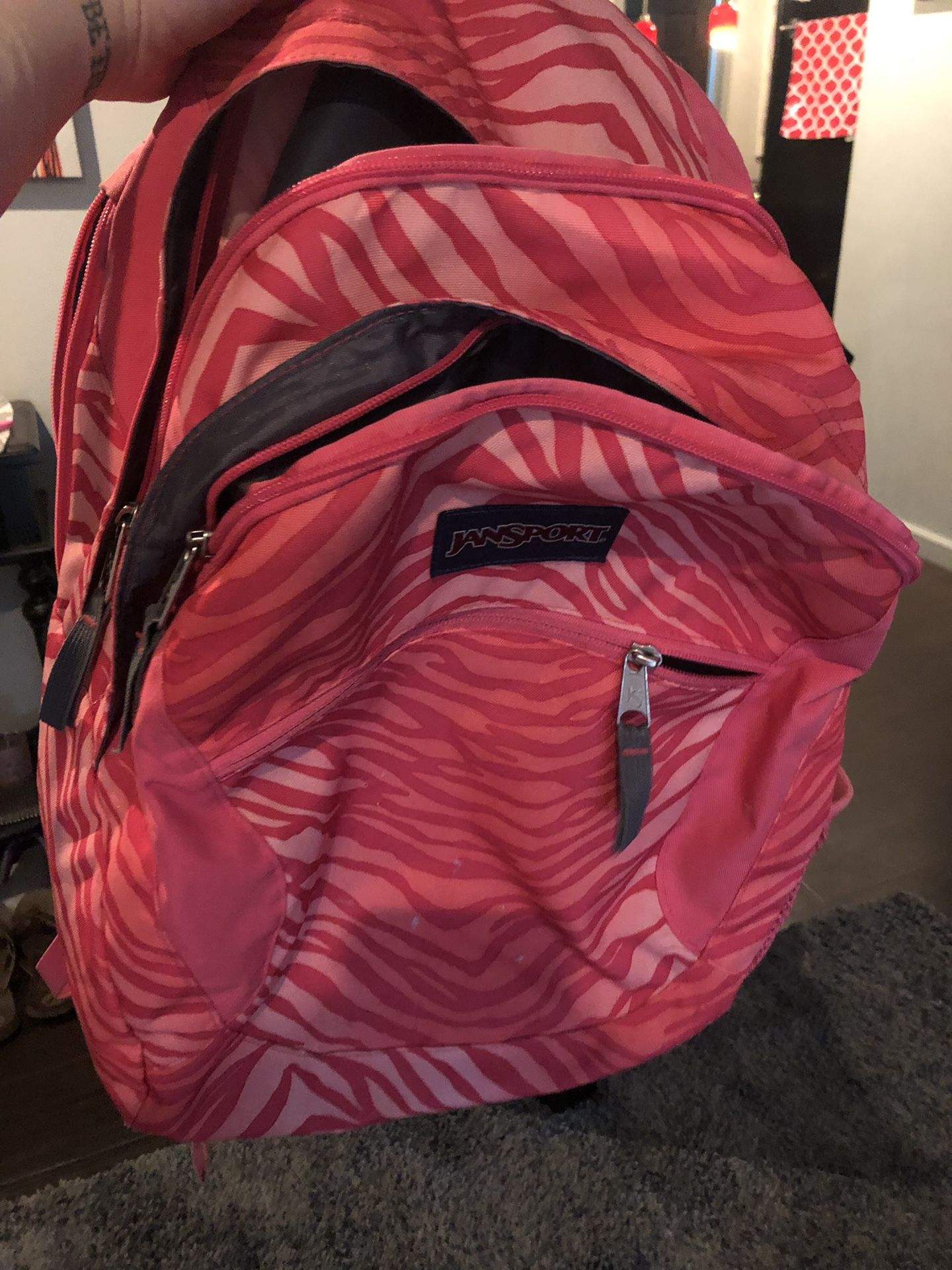 Jansport pink backpack