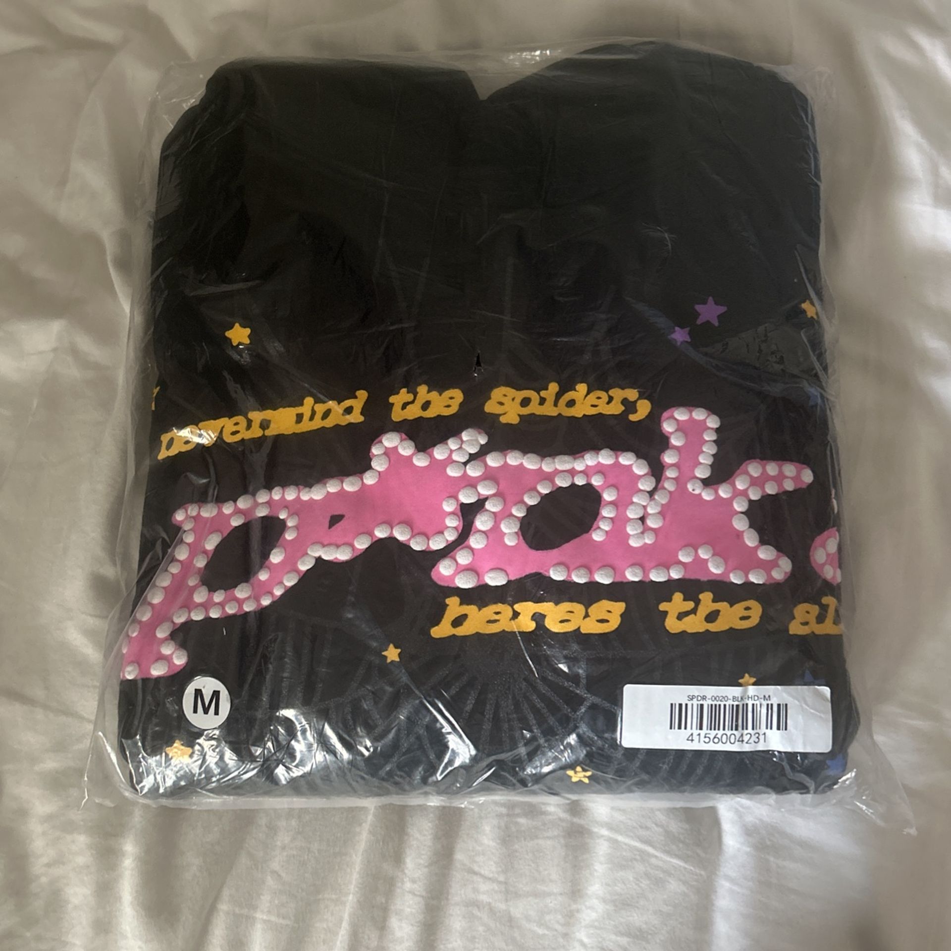 Sp5der P*NK Hoodie(black), Authentic✅
