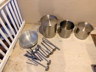 Stainless Steel Stockpot Set with Utensils