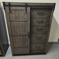 Legends Storehouse Sliding Barn Door Five Door Dresser /  Chest