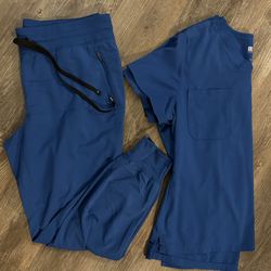 Women’s Grey’s Anatomy Active Scrubs Set In Royal Blue