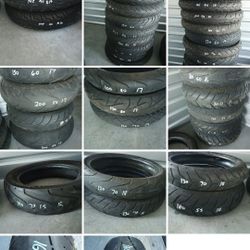 Pre-owned Motorcycle Tires For Sale Still Nice Still Safe! Zero Cracking $50 Each