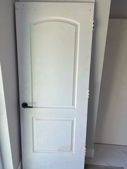 Interior doors and closet bi fold and wood panel window blind