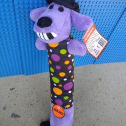 Loofa Halloween Witch Squeak Dog Toy Multipet