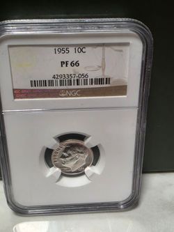 1955 10C PF 66