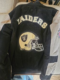 Raiders NFL Suede Varsity Jacket Size.M