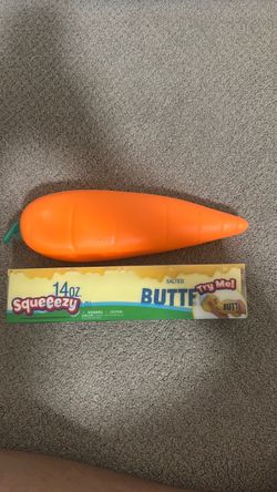 Squeeezy  Butter and Carrot squishy toys