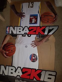 Nba 2k17 2k16 ps4 ps3 xbox standee amd game