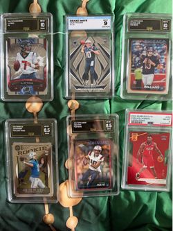 Graded Sports Card Lot - Topps, Donruss, Panini - Stroud, Maye, Williams, Herbert, Zion