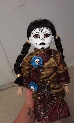 Handpainted Halloween Porcelain Dolls