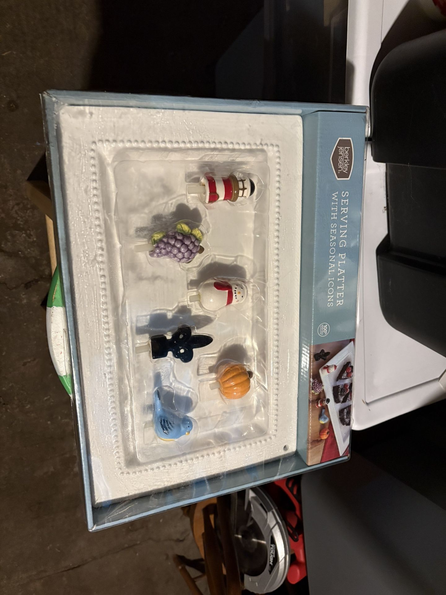 Serving Platter With Seasonal Icons