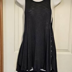 Boho/Gypsy Black Tank Dress (S/P)