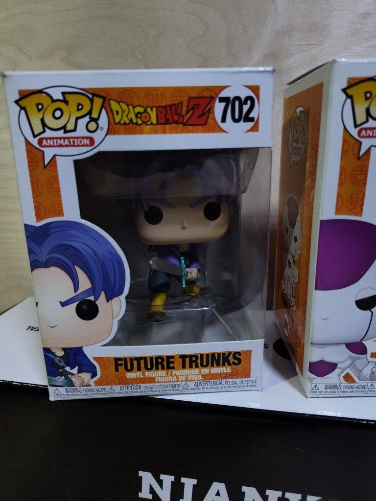 FUTURE TRUNKS AND FRIEZA DRAGON BALL Z SUPER FUNCO POP FIGURES