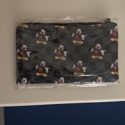 New Black Mickey Wristlet Pouch