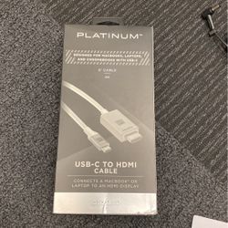 Platinum USB-C To HDMI cable  