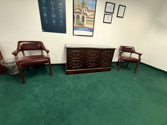 Lateral File Cabinet (6 drawers) with Glass Top