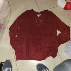 Burgundy sweater