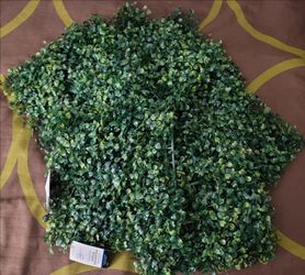 10" Tall by 10" Wide Green Artificial Decorative Boxwood Plant Mat