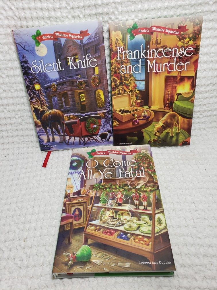 Annie's Mistletoe Adventures lot of 3 hardback books .  