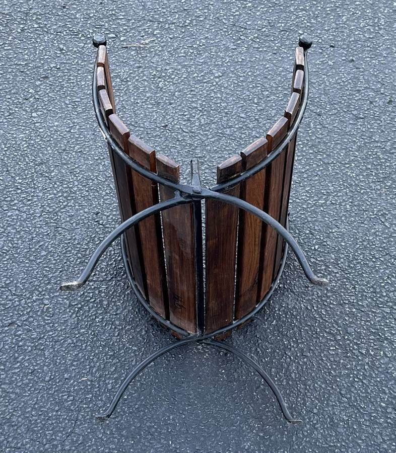 Vintage Mid Century Modern MCM Design Magazine Rack Decor