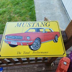 Vintage Mustang Sign