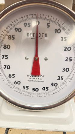 Detecto T100 100 lb x 4 oz Mechanical Receiving Scale