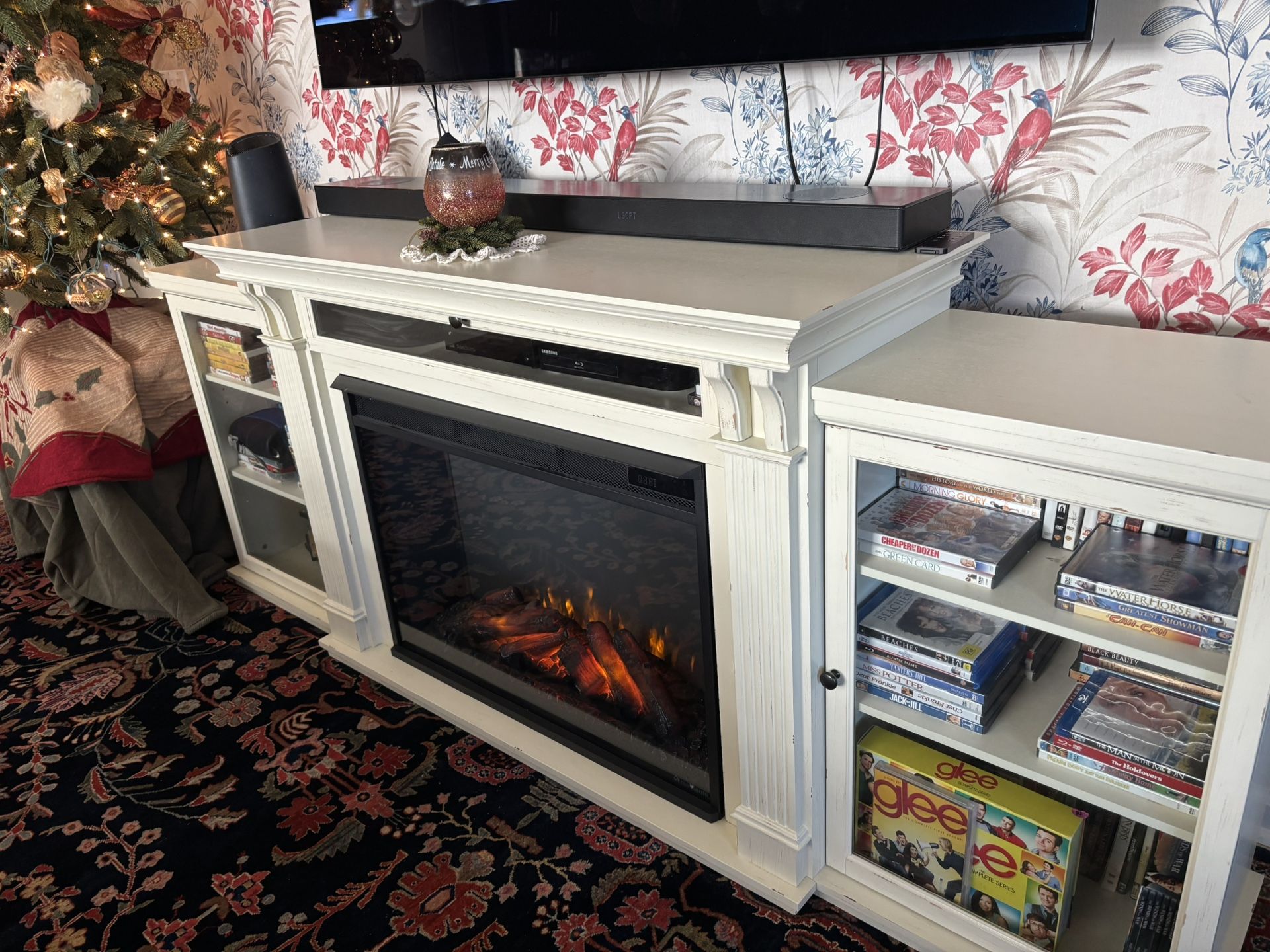 Fireplace Console Like New 1 Yr Old