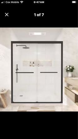 50 - 54 in. W x 76 in. H Framed Sliding Shower Door