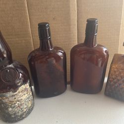 Vintage Brown Bottles