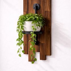 Wall Planter New, Hardwood Wall Decor