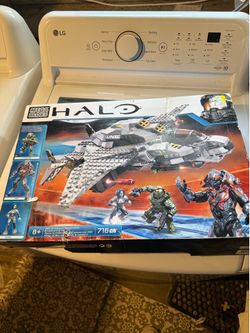 Mega Bloks Halo UNSC Broadsword Midnight Strike 716 Pieces Cortana Master Chief