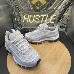 Nike Air Max ‘97 (GS) Sneakers Girls 3.5Y White Violet Frost Lilac
