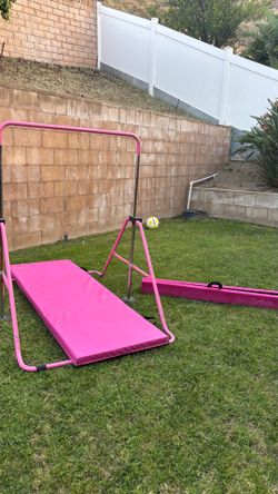 Gymnastics bundle Bars, floor beam, and mat $50