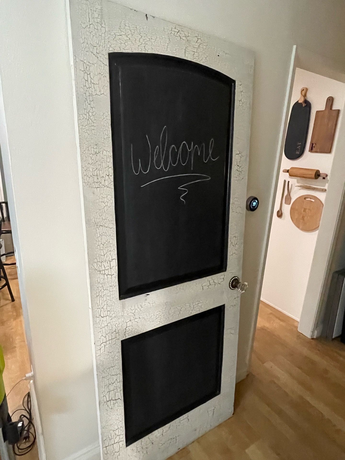 Rustic Farmhouse Chalkboard Door – Vintage Event Decor