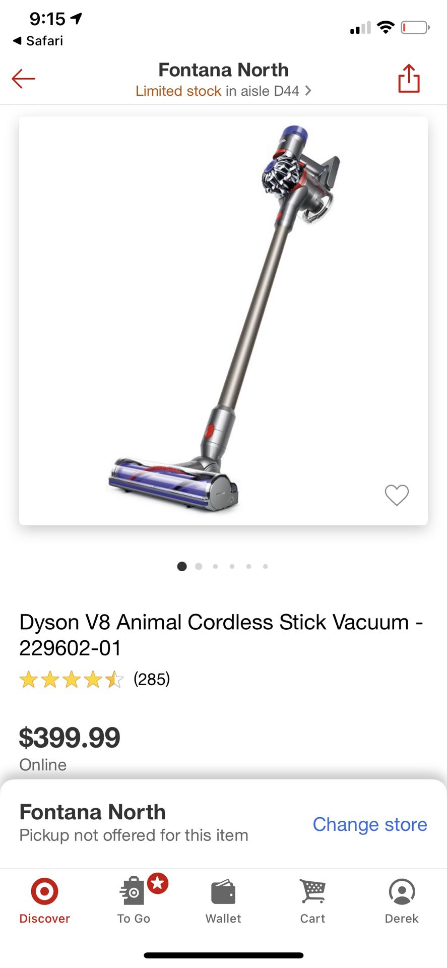 Dyson V8 Animal Cordless Vacuum