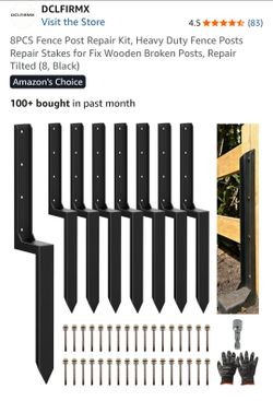 8 piece fence post repair kit