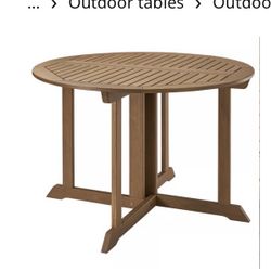 Ikea BONDHOLMEN Outdoor Table And 2 Chairs