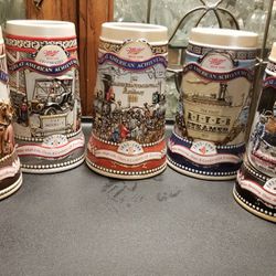 MILLER HIGH LF STEINS: Birth Of A Nation+Great American Achievements