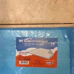 Quilted Underpads  30x36  Super Absorbent Bed Pads