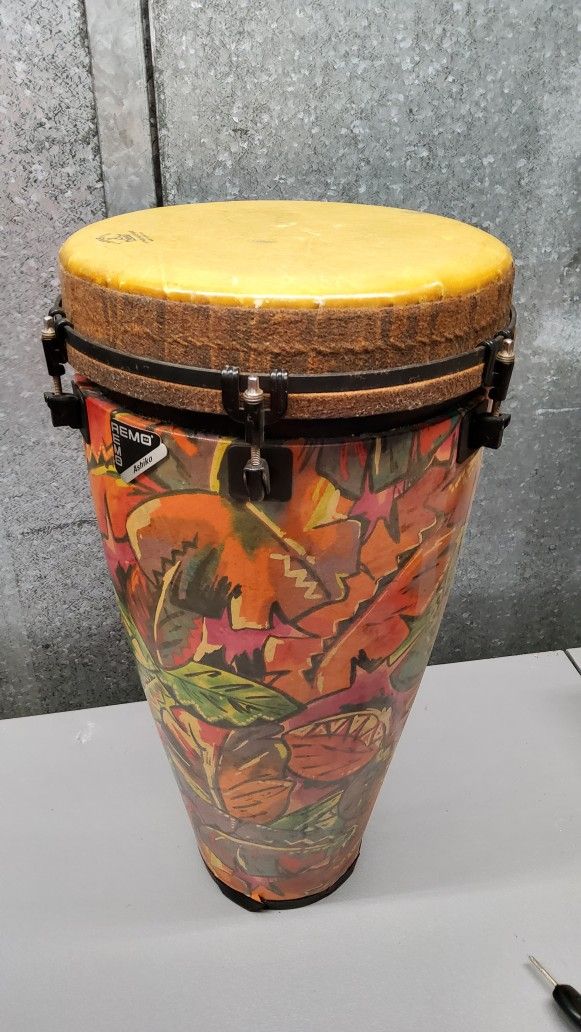 Remo  ASHIKA Drum Limited Edition Signature Series Djembes Africa Stripe 
