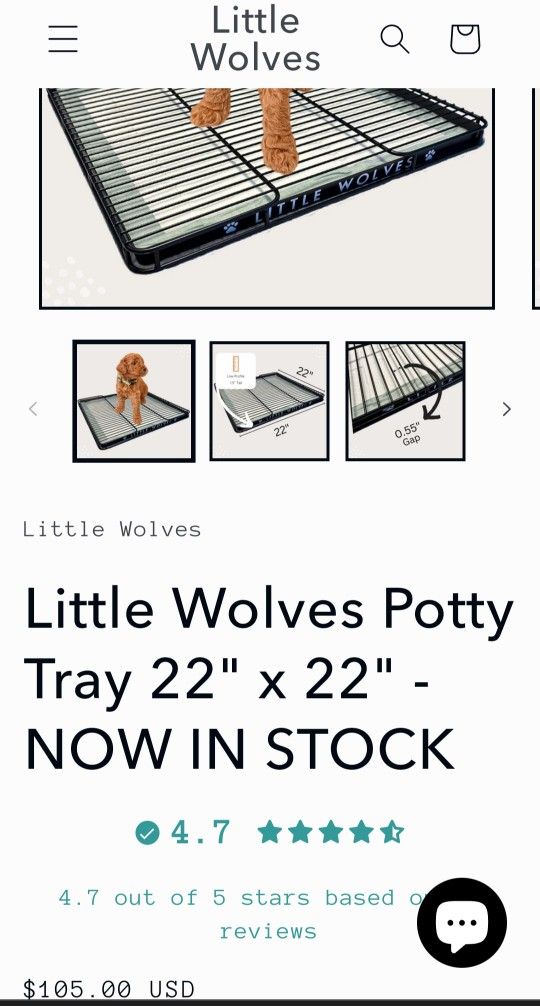 Dog Potty Training Pad Tray