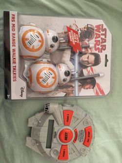Star Wars Walkie-talkies and millennial falcon electronic game