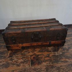 Antique Vintage Steamer Trunk