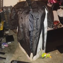 Coat Real Leather Size Xl 