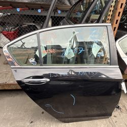 Honda Accord Rear Door Passenger Side RH Black Sport LX 2013 - 2017 ; JC087